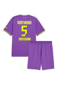 Borussia Dortmund Ramy Bensebaini #5 Babyklær Tredje Fotballdrakt til barn 2026-27 Korte ermer (+ Korte bukser)